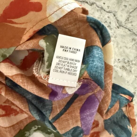 THML Floral Blouse Women’s Size Small Sleeveless Woven Autumn - Picture 12 of 13